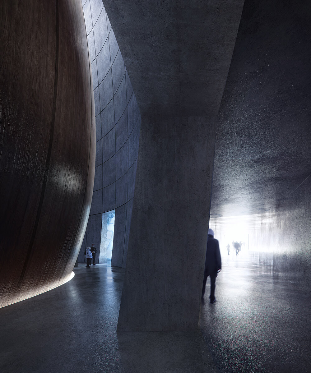 Future food security exhibition Global Seed Vault exhibit design